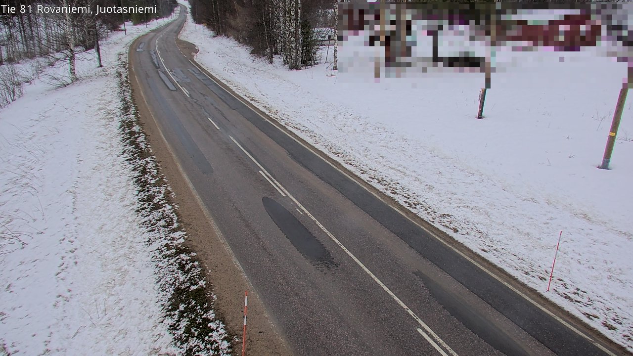 Weather Camera Image Road 81 Rovaniemi, Juotasniemi, Rovaniemi, Lappi