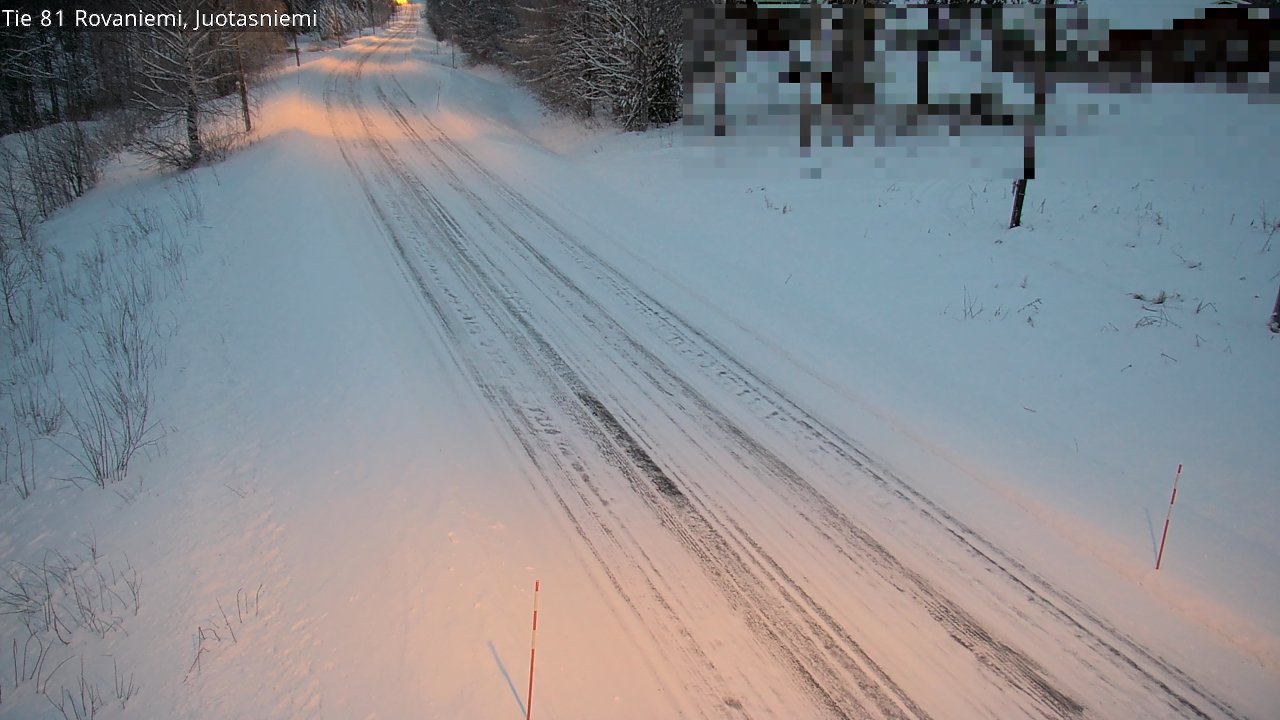 Weather Camera Image Road 81 Rovaniemi, Juotasniemi, Rovaniemi, Lappi