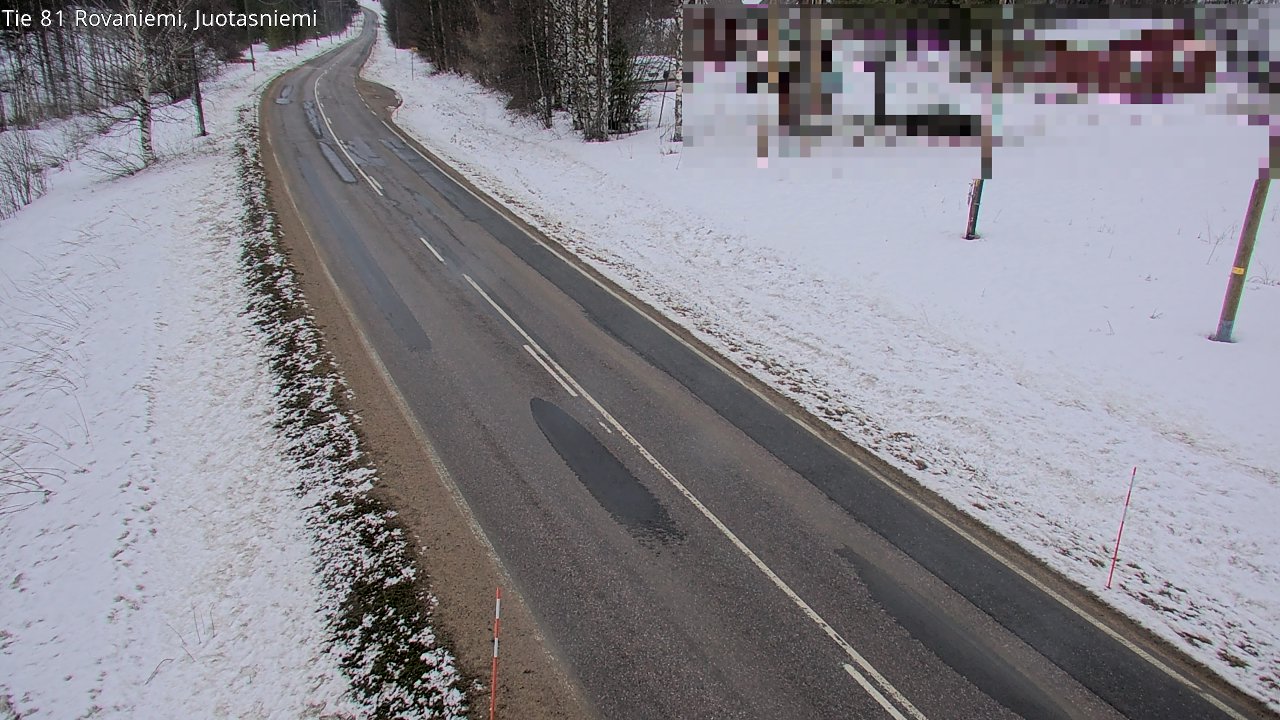 Weather Camera Image Road 81 Rovaniemi, Juotasniemi, Rovaniemi, Lappi