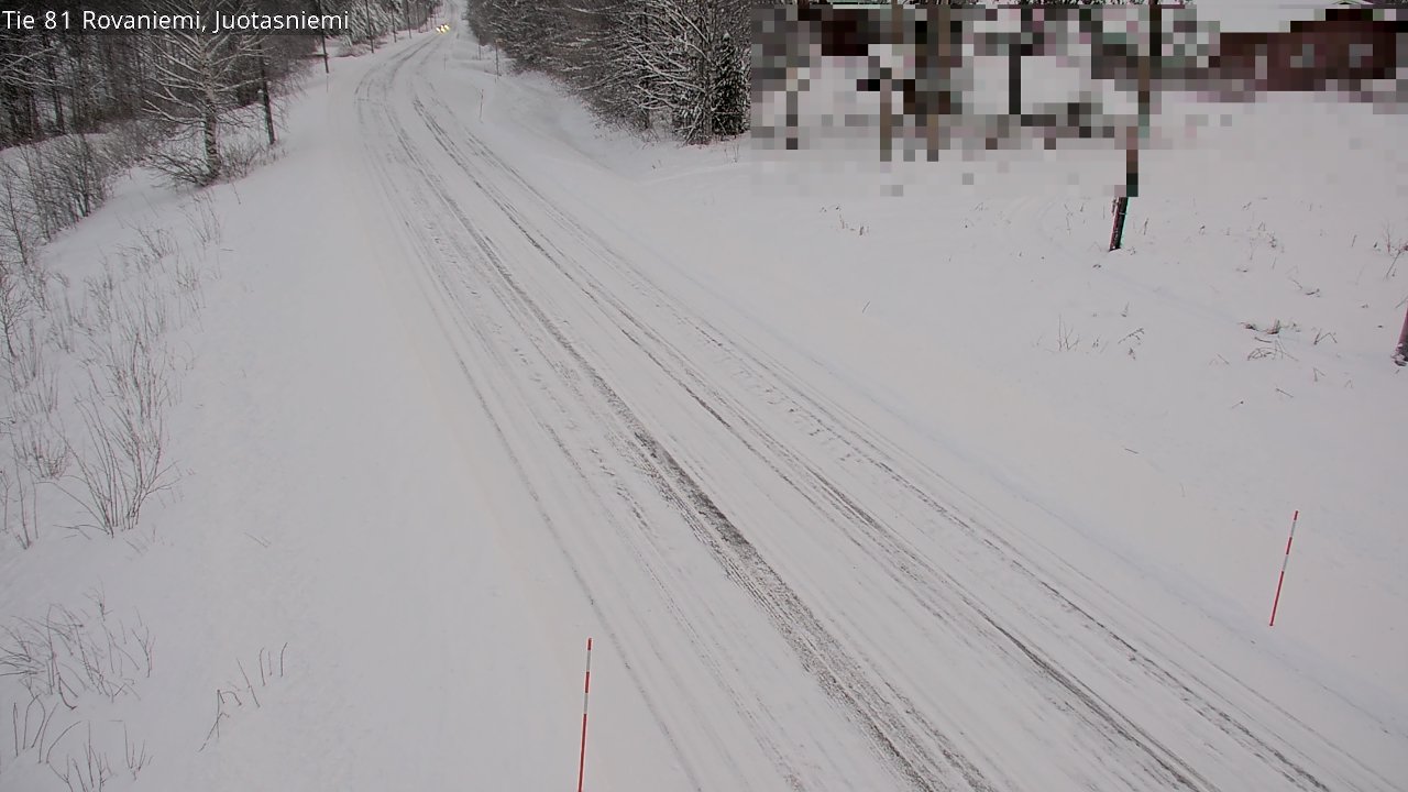 Weather Camera Image Väg 81 Rovaniemi, Juotasniem, Rovaniemi, Lappi