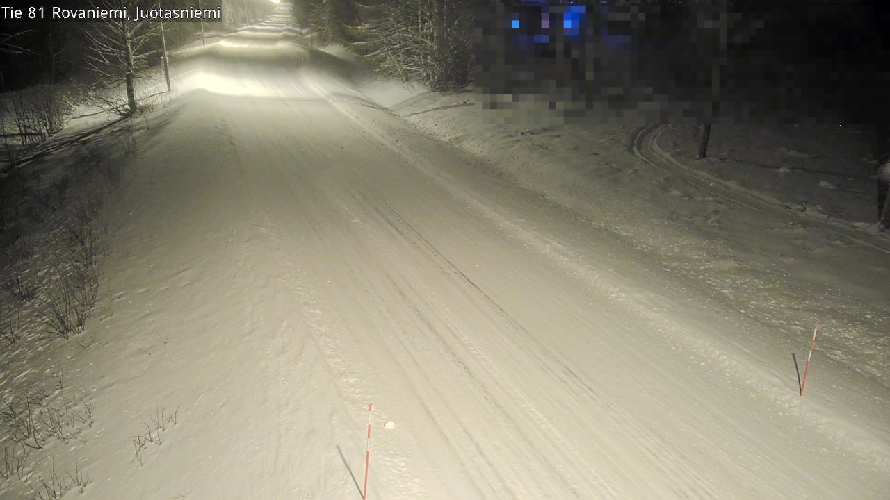 Weather Camera Image Väg 81 Rovaniemi, Juotasniem, Rovaniemi, Lappi