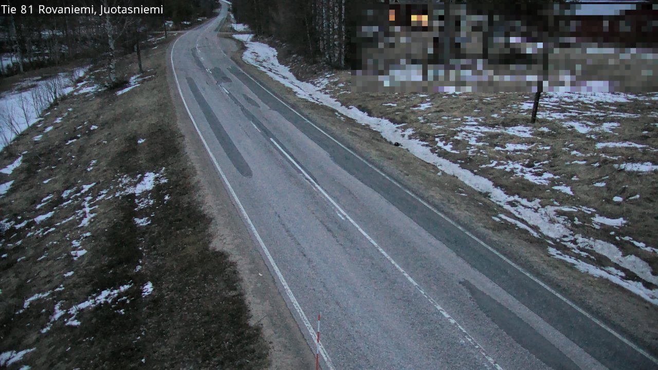 Weather Camera Image Väg 81 Rovaniemi, Juotasniem, Rovaniemi, Lappi
