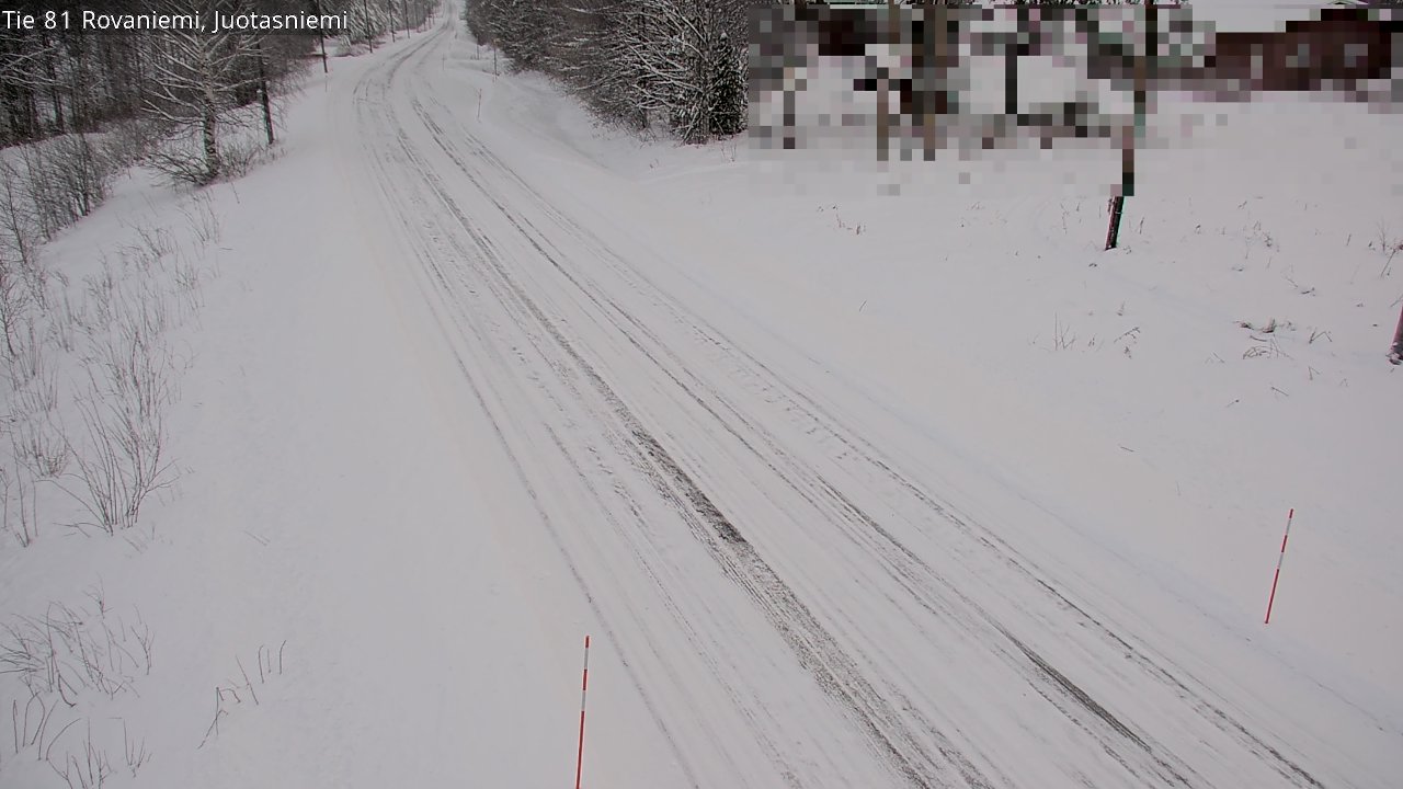 Weather Camera Image Väg 81 Rovaniemi, Juotasniem, Rovaniemi, Lappi