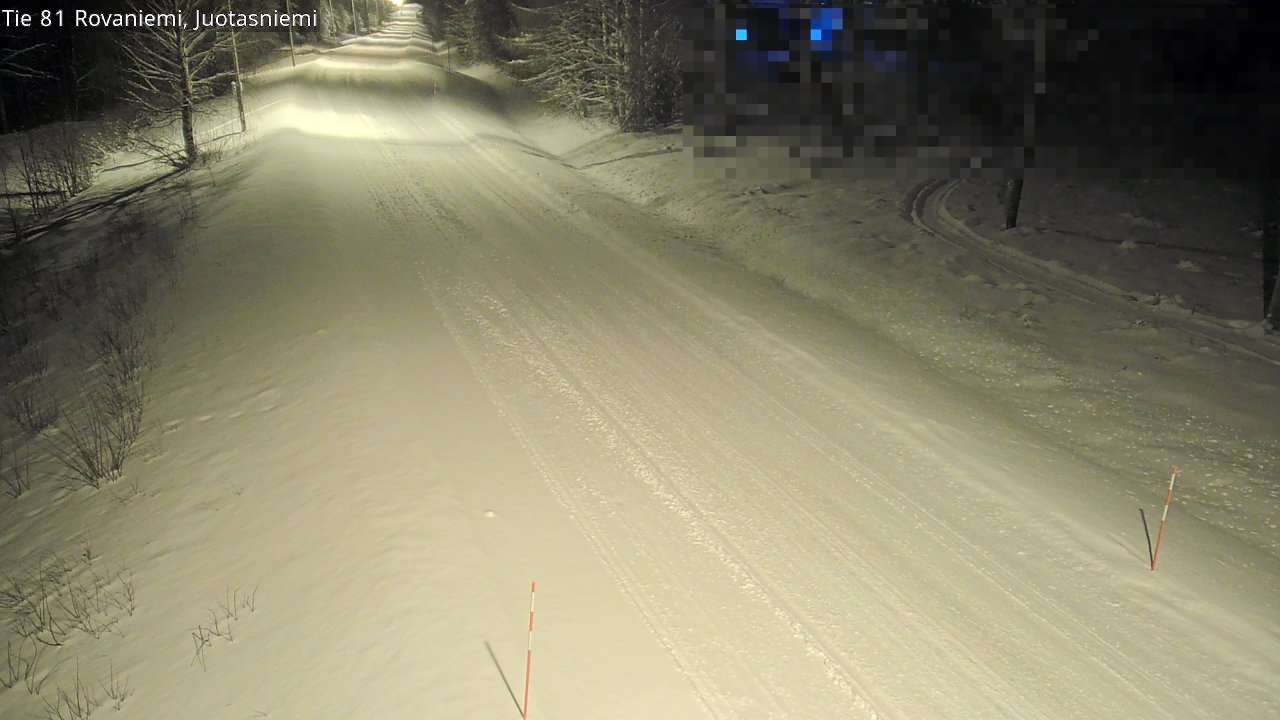 Weather Camera Image Väg 81 Rovaniemi, Juotasniem, Rovaniemi, Lappi