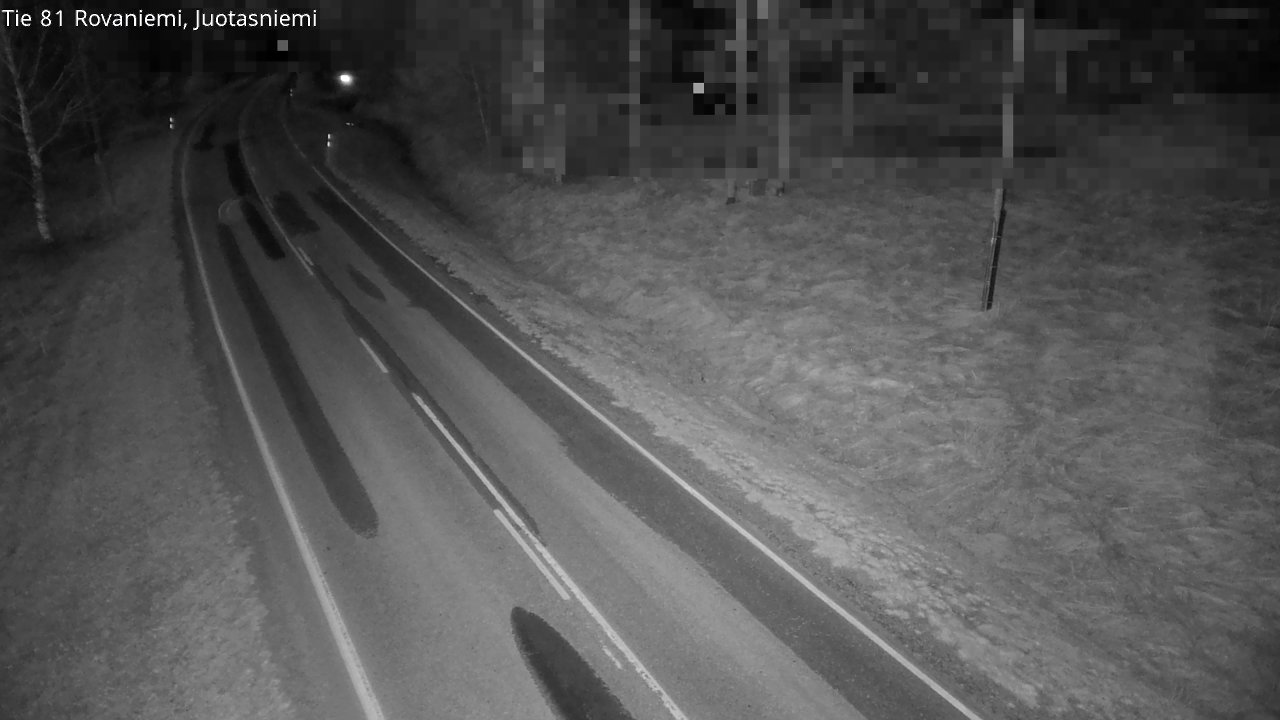 Weather Camera Image Väg 81 Rovaniemi, Juotasniem, Rovaniemi, Lappi