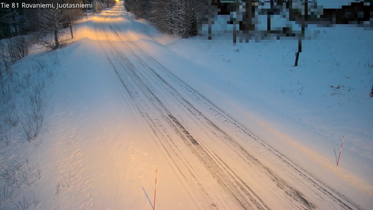 Weather Camera Image Road 81 Rovaniemi, Juotasniemi, Rovaniemi, Lappi
