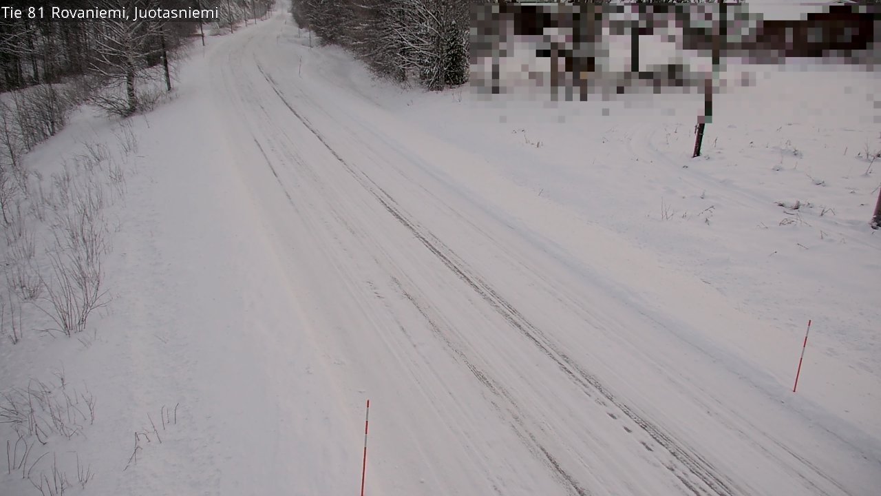 Weather Camera Image Väg 81 Rovaniemi, Juotasniem, Rovaniemi, Lappi