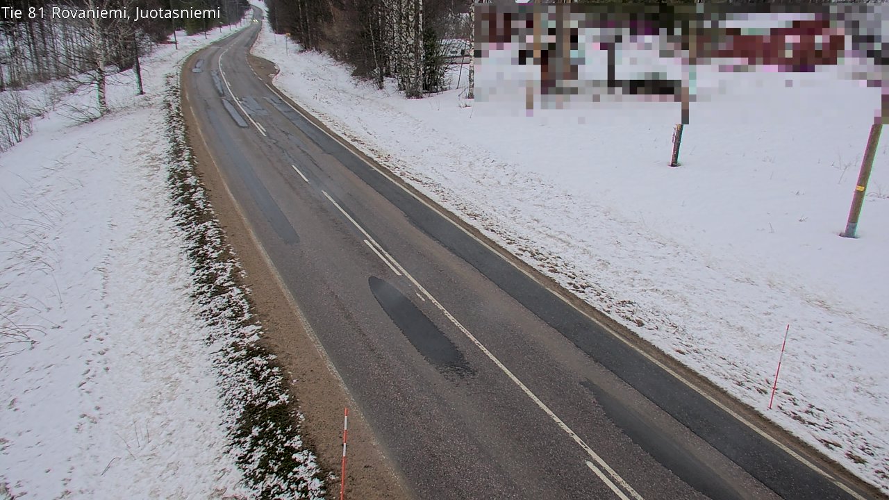 Weather Camera Image Road 81 Rovaniemi, Juotasniemi, Rovaniemi, Lappi