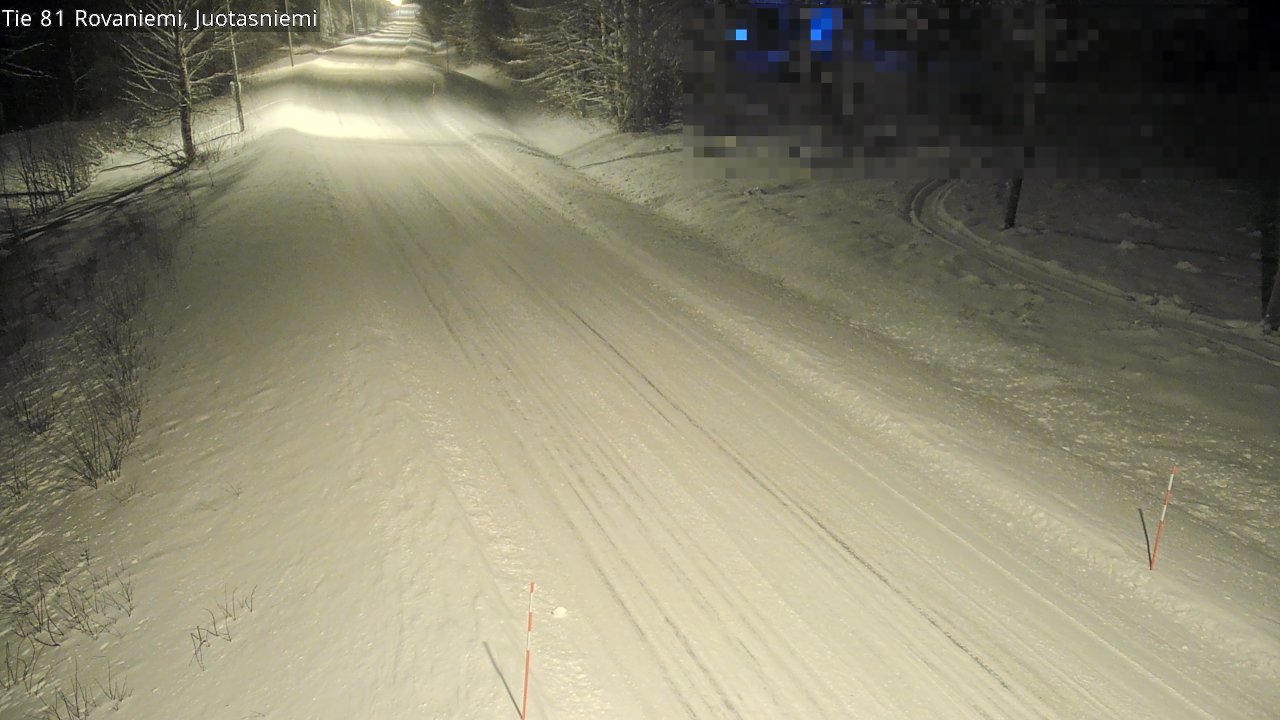 Weather Camera Image Väg 81 Rovaniemi, Juotasniem, Rovaniemi, Lappi