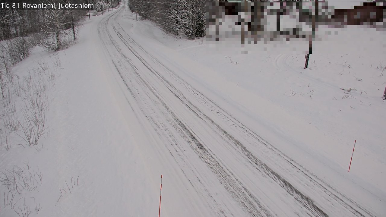 Weather Camera Image Väg 81 Rovaniemi, Juotasniem, Rovaniemi, Lappi