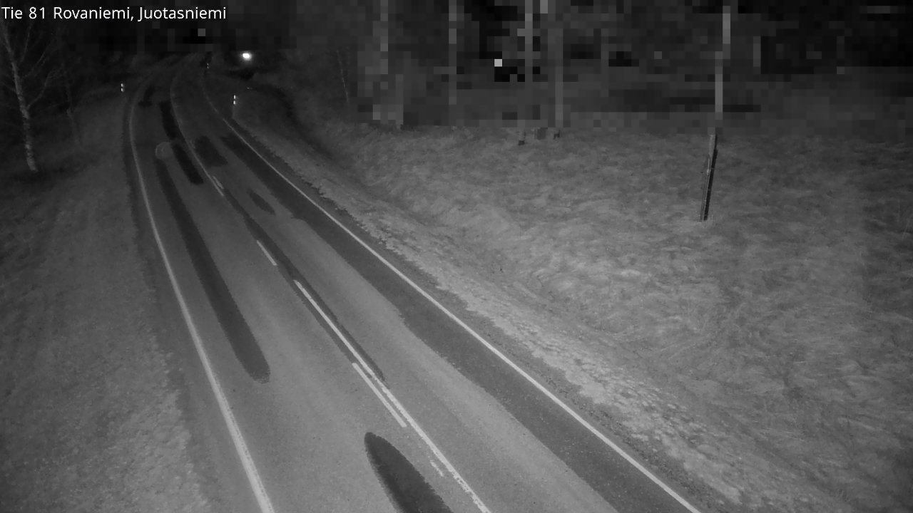 Weather Camera Image Väg 81 Rovaniemi, Juotasniem, Rovaniemi, Lappi
