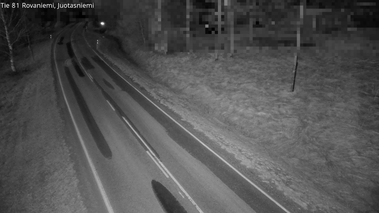 Weather Camera Image Väg 81 Rovaniemi, Juotasniem, Rovaniemi, Lappi