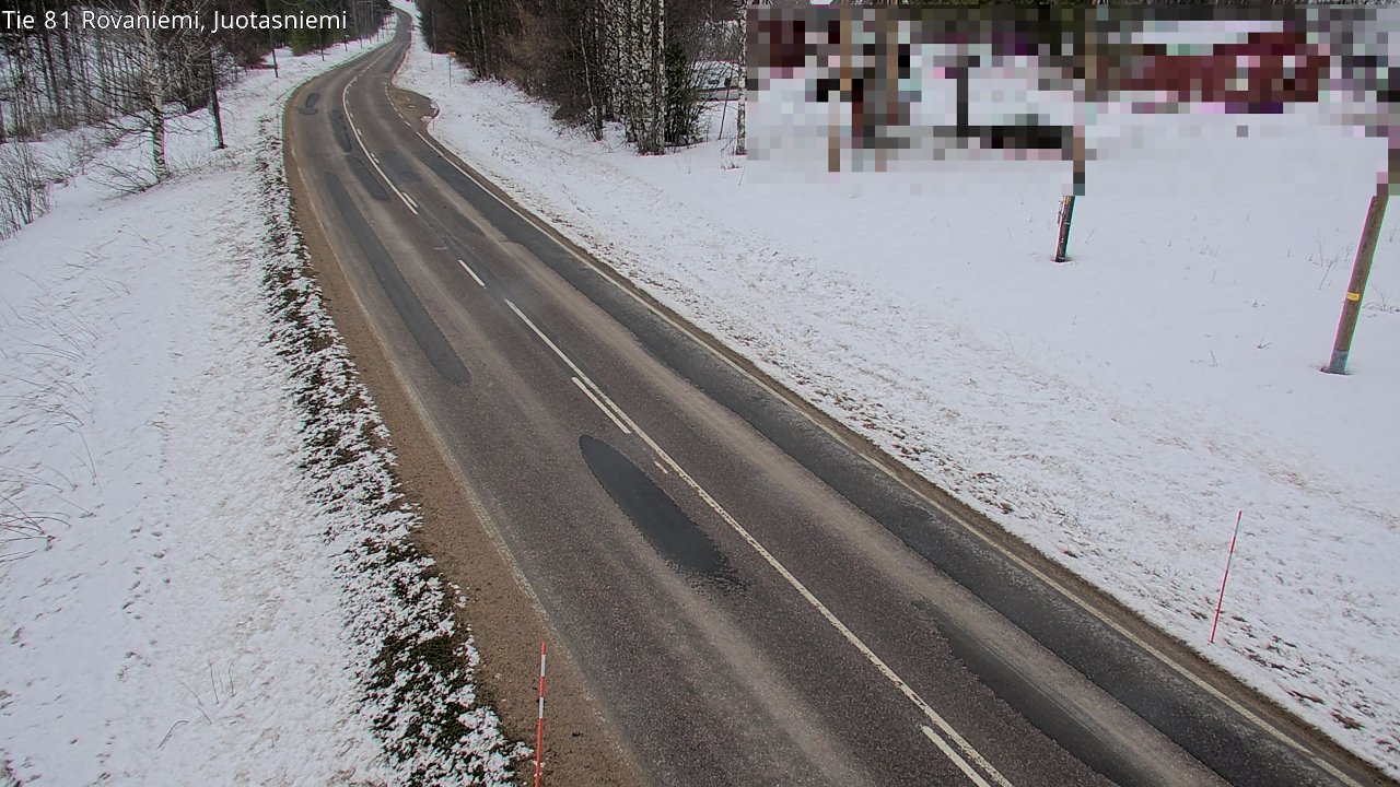 Weather Camera Image Väg 81 Rovaniemi, Juotasniem, Rovaniemi, Lappi