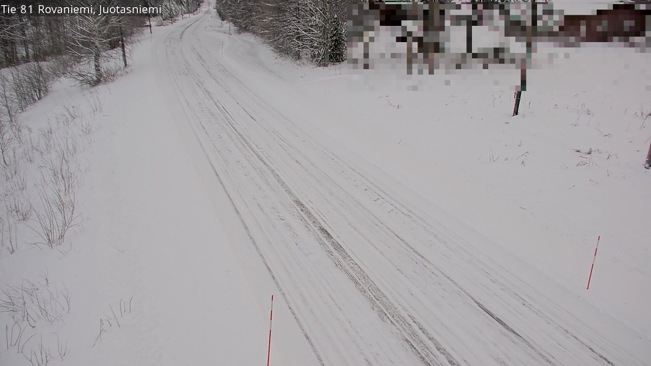 Weather Camera Image Väg 81 Rovaniemi, Juotasniem, Rovaniemi, Lappi