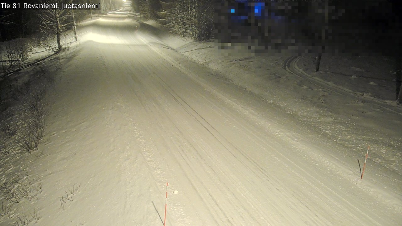 Weather Camera Image Väg 81 Rovaniemi, Juotasniem, Rovaniemi, Lappi