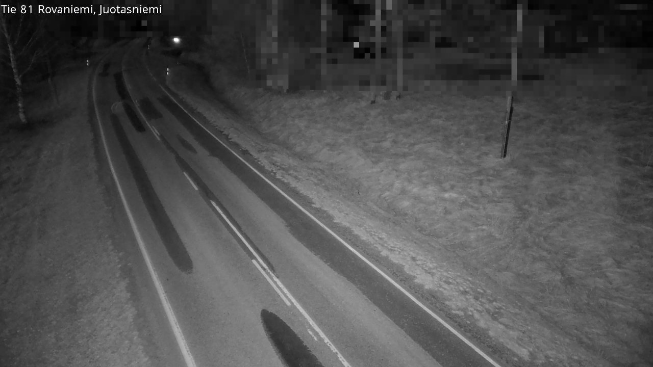 Weather Camera Image Väg 81 Rovaniemi, Juotasniem, Rovaniemi, Lappi