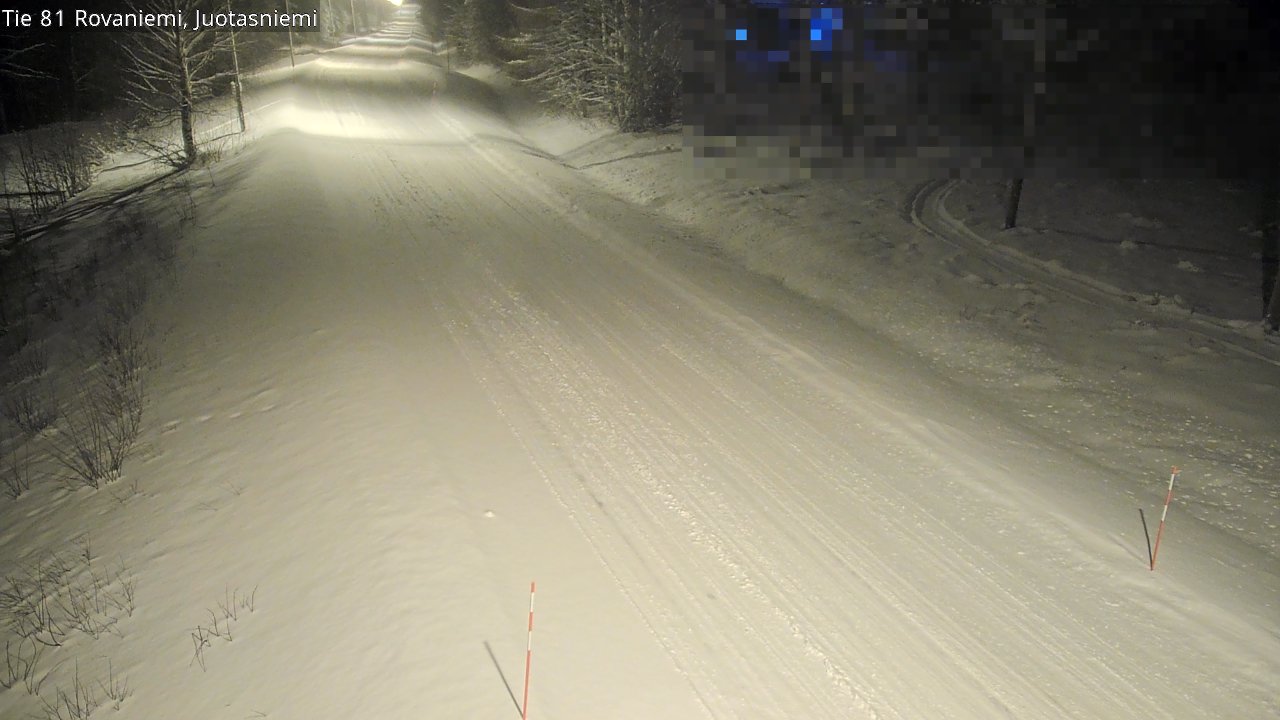 Weather Camera Image Väg 81 Rovaniemi, Juotasniem, Rovaniemi, Lappi