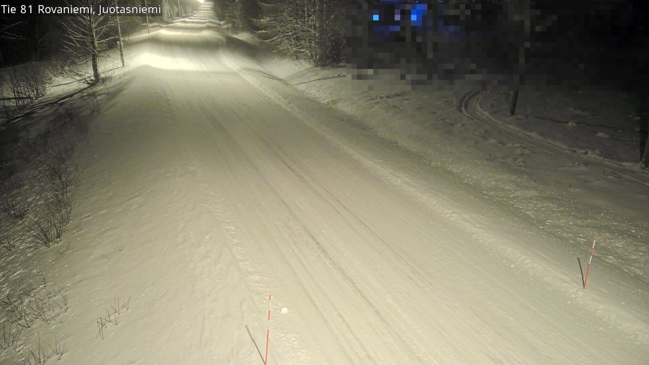 Weather Camera Image Väg 81 Rovaniemi, Juotasniem, Rovaniemi, Lappi