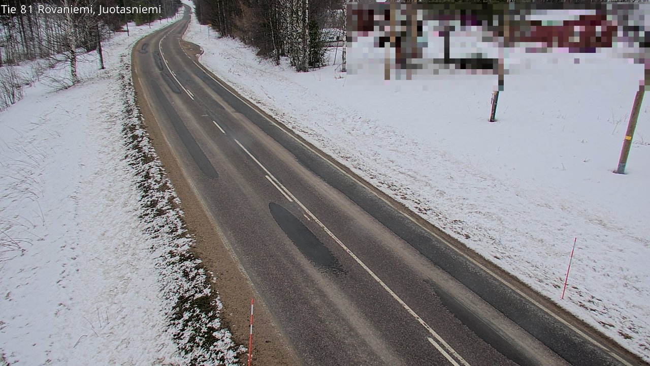 Weather Camera Image Väg 81 Rovaniemi, Juotasniem, Rovaniemi, Lappi