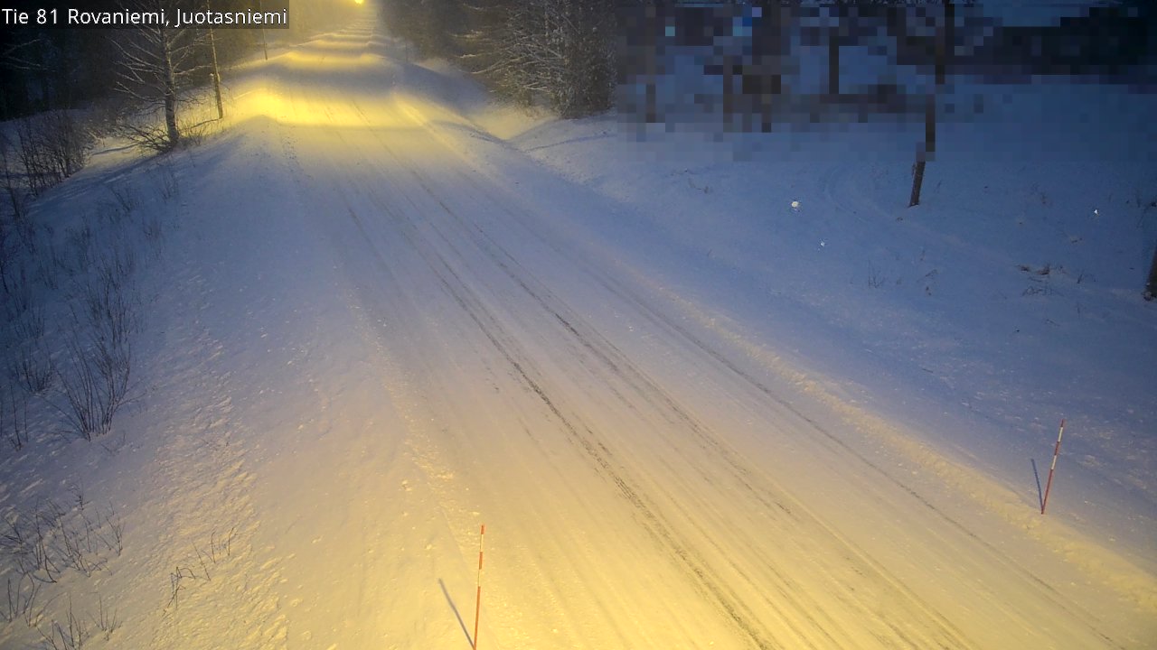 Weather Camera Image Väg 81 Rovaniemi, Juotasniem, Rovaniemi, Lappi