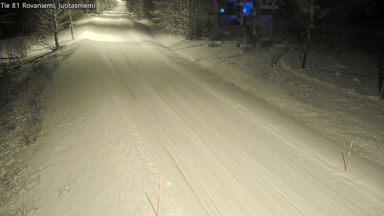 Weather Camera Image Väg 81 Rovaniemi, Juotasniem, Rovaniemi, Lappi