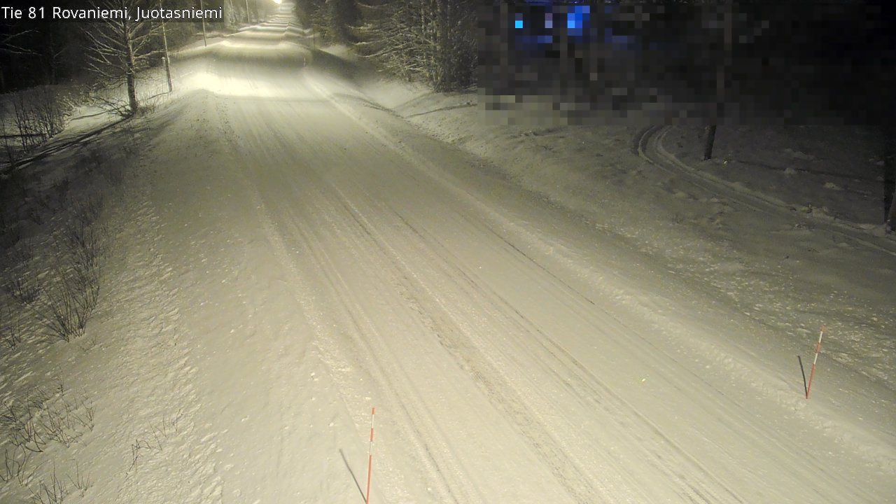 Weather Camera Image Väg 81 Rovaniemi, Juotasniem, Rovaniemi, Lappi