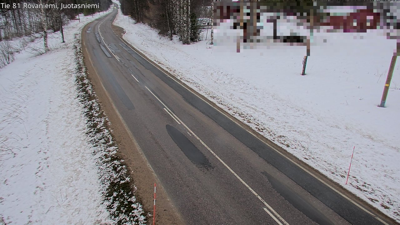 Weather Camera Image Road 81 Rovaniemi, Juotasniemi, Rovaniemi, Lappi