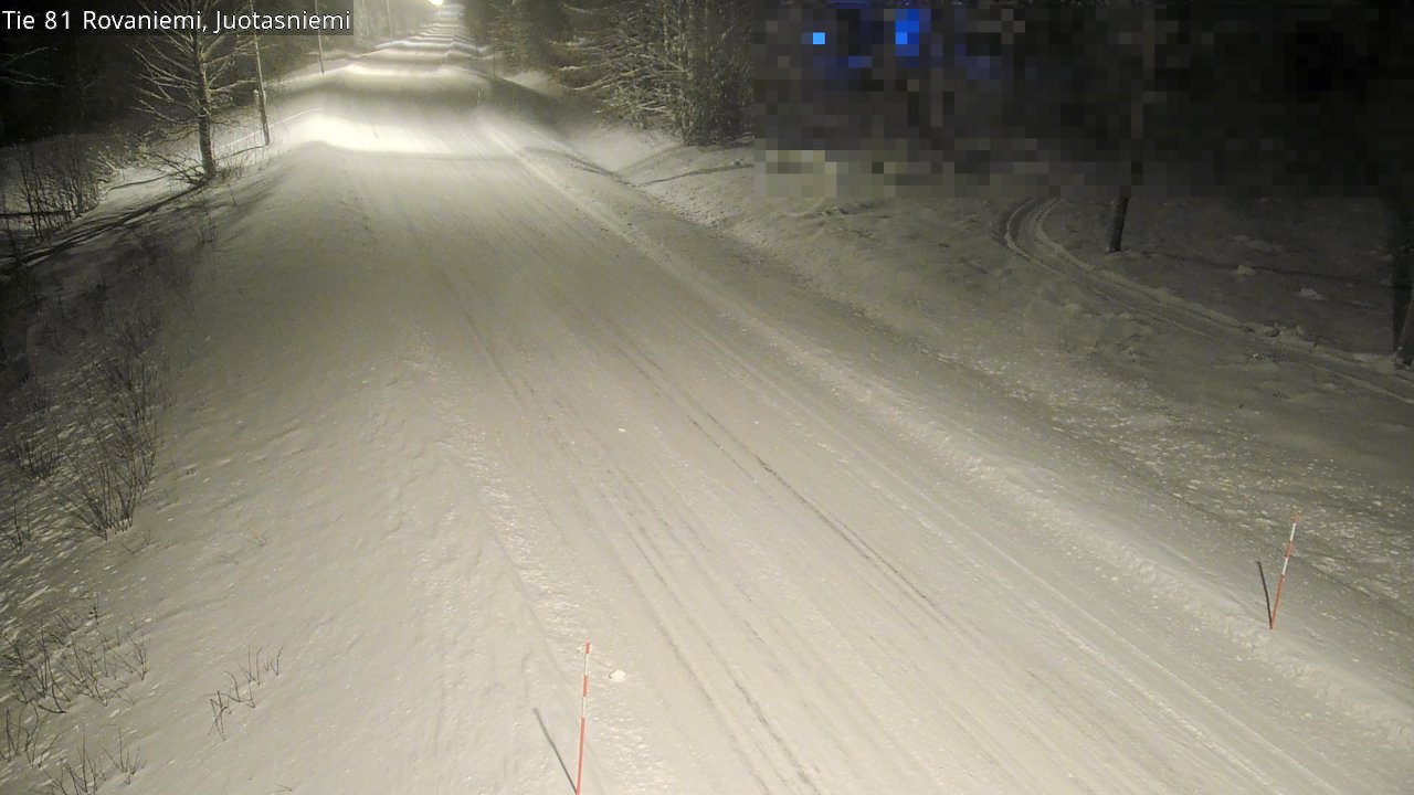 Weather Camera Image Väg 81 Rovaniemi, Juotasniem, Rovaniemi, Lappi
