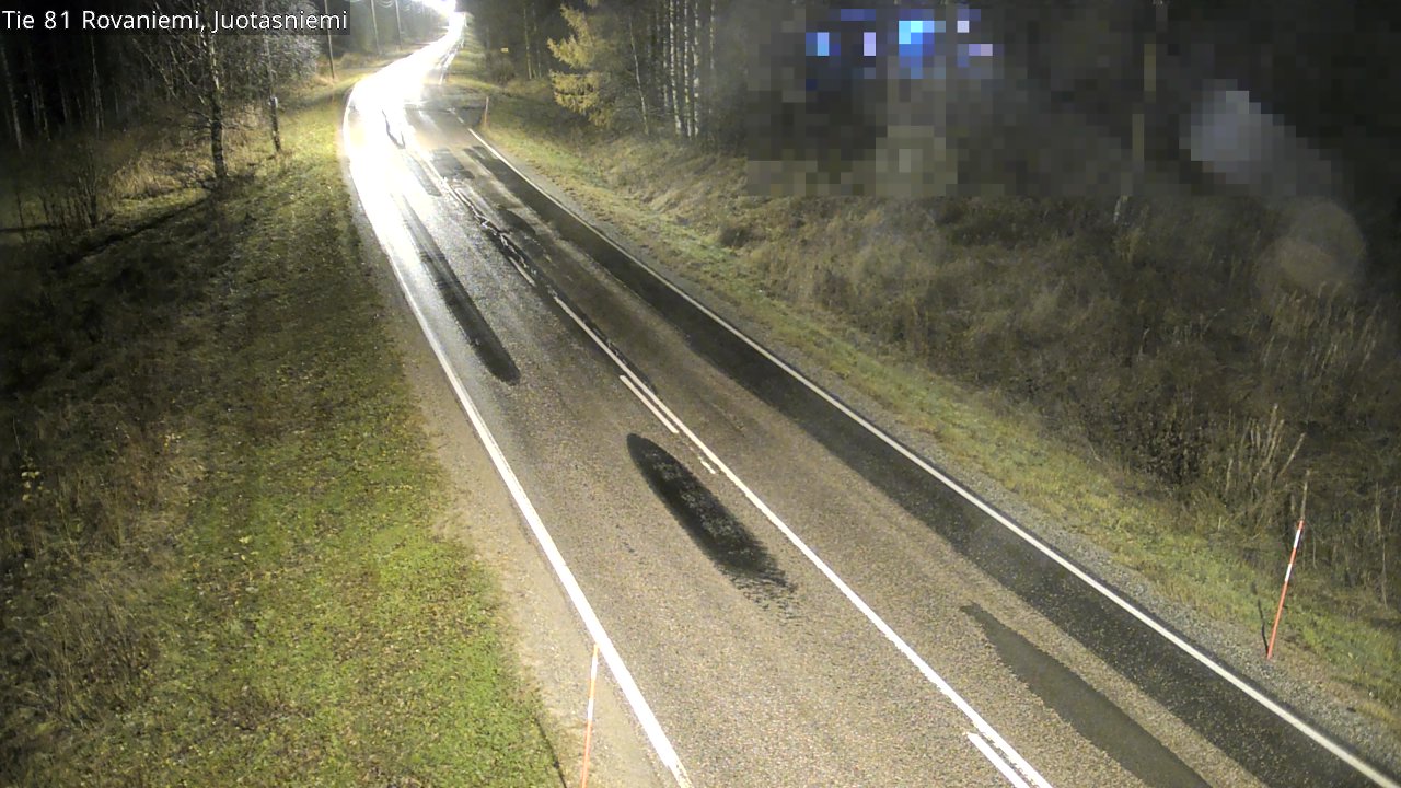 Weather Camera Image Väg 81 Rovaniemi, Juotasniem, Rovaniemi, Lappi