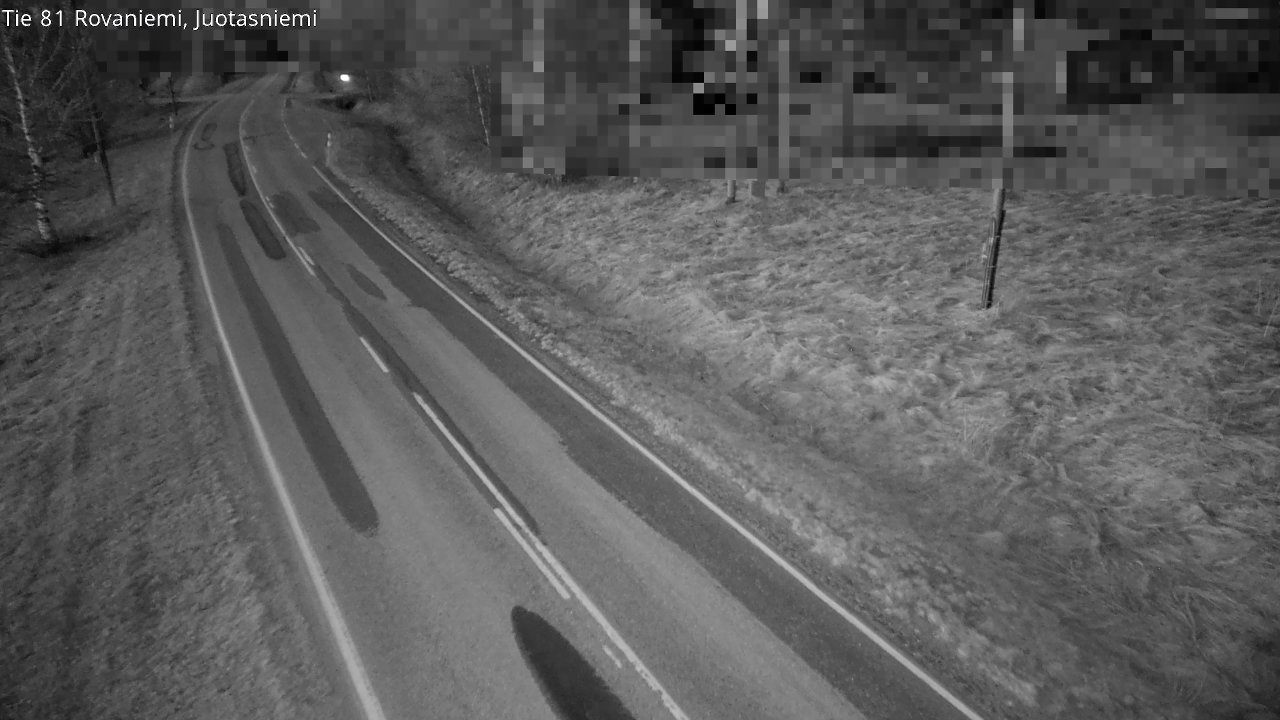 Weather Camera Image Väg 81 Rovaniemi, Juotasniem, Rovaniemi, Lappi