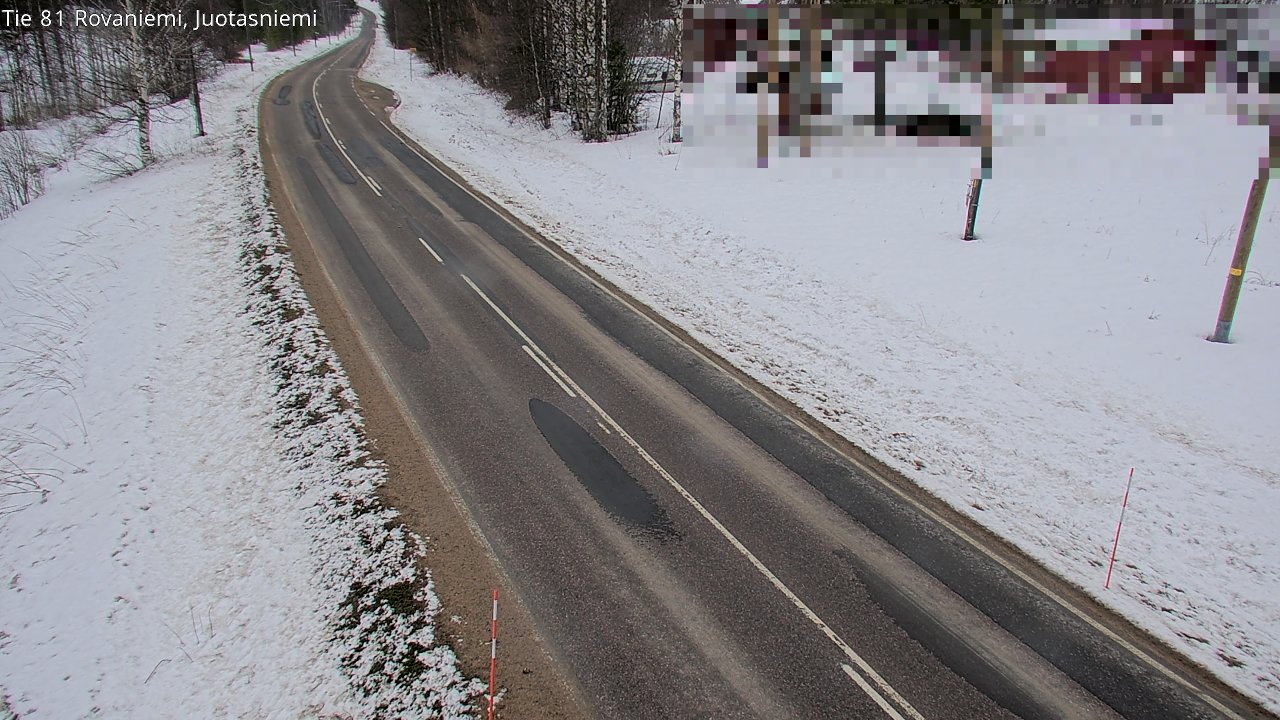 Weather Camera Image Väg 81 Rovaniemi, Juotasniem, Rovaniemi, Lappi
