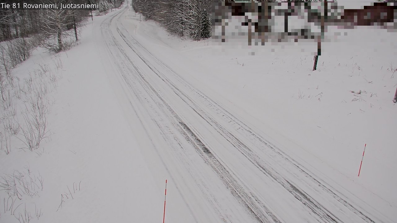 Weather Camera Image Väg 81 Rovaniemi, Juotasniem, Rovaniemi, Lappi