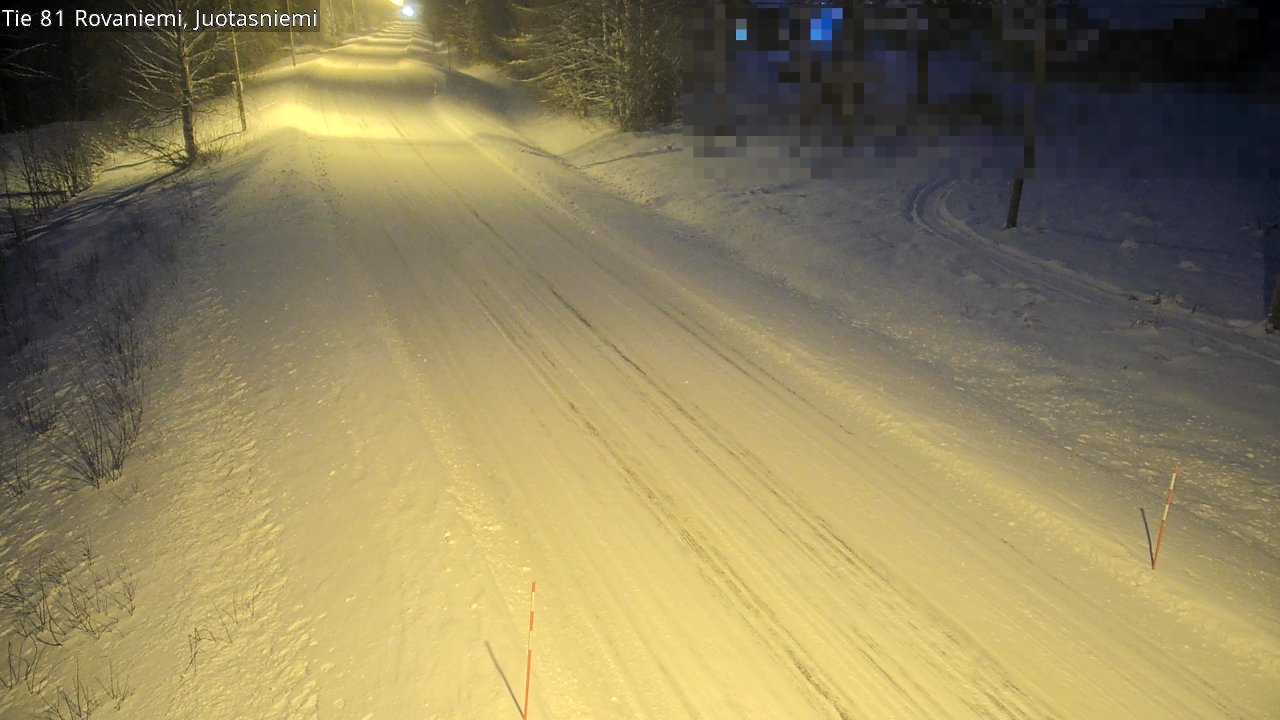 Weather Camera Image Väg 81 Rovaniemi, Juotasniem, Rovaniemi, Lappi