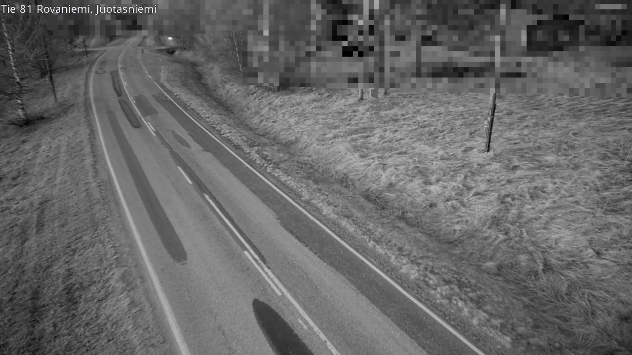 Weather Camera Image Väg 81 Rovaniemi, Juotasniem, Rovaniemi, Lappi