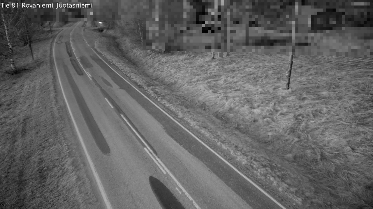 Weather Camera Image Väg 81 Rovaniemi, Juotasniem, Rovaniemi, Lappi