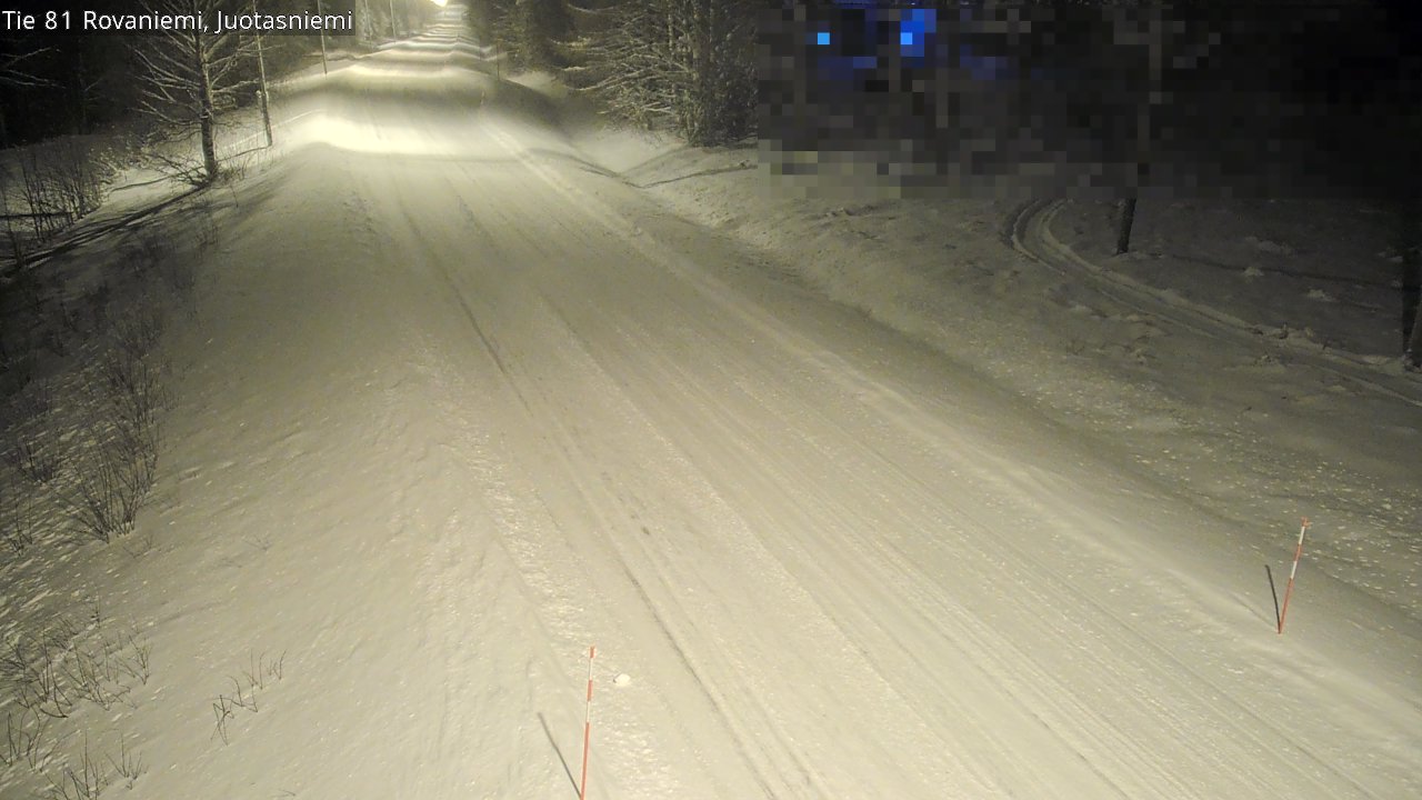 Weather Camera Image Väg 81 Rovaniemi, Juotasniem, Rovaniemi, Lappi