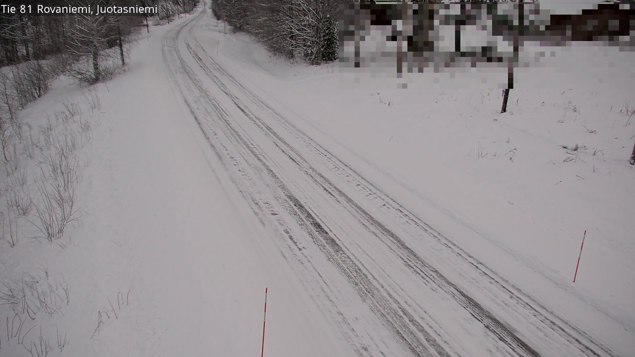 Weather Camera Image Väg 81 Rovaniemi, Juotasniem, Rovaniemi, Lappi