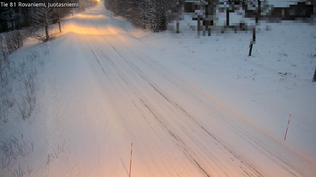 Weather Camera Image Väg 81 Rovaniemi, Juotasniem, Rovaniemi, Lappi
