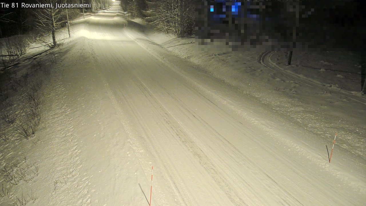 Weather Camera Image Väg 81 Rovaniemi, Juotasniem, Rovaniemi, Lappi