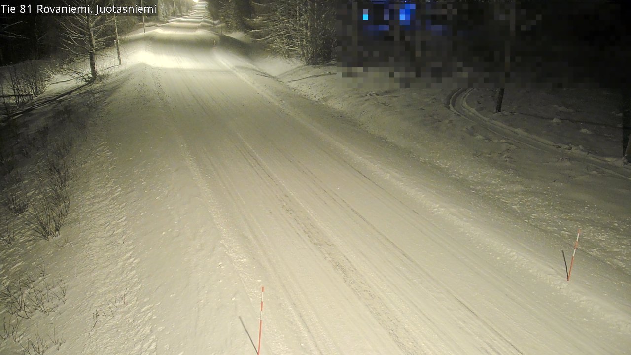 Weather Camera Image Väg 81 Rovaniemi, Juotasniem, Rovaniemi, Lappi