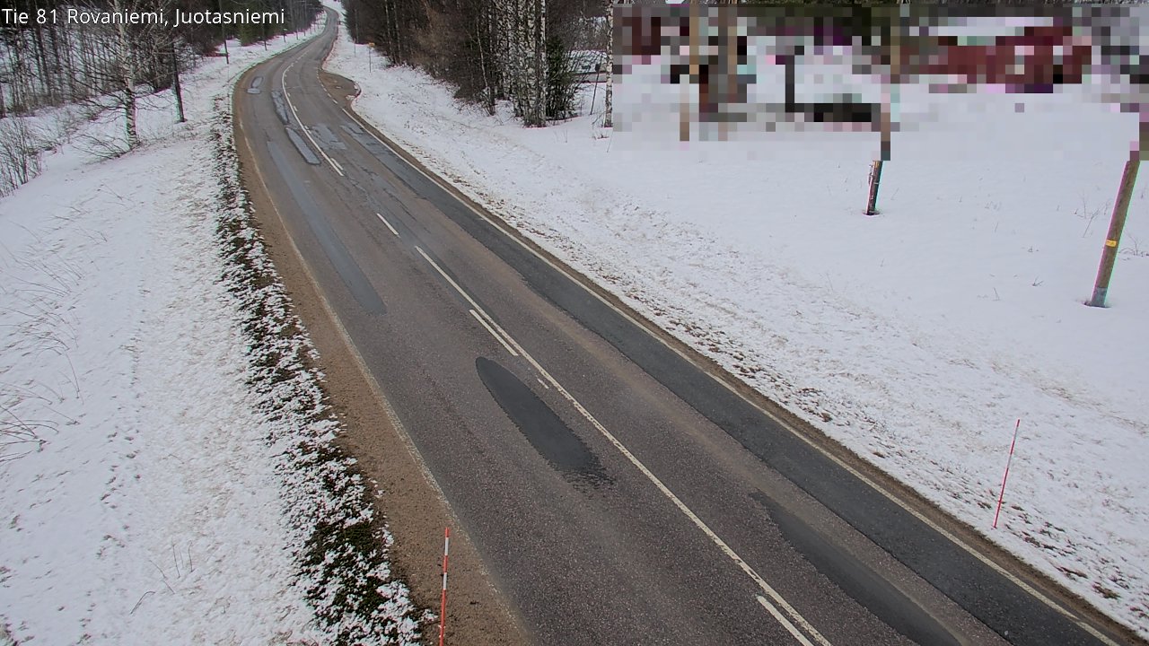 Weather Camera Image Road 81 Rovaniemi, Juotasniemi, Rovaniemi, Lappi