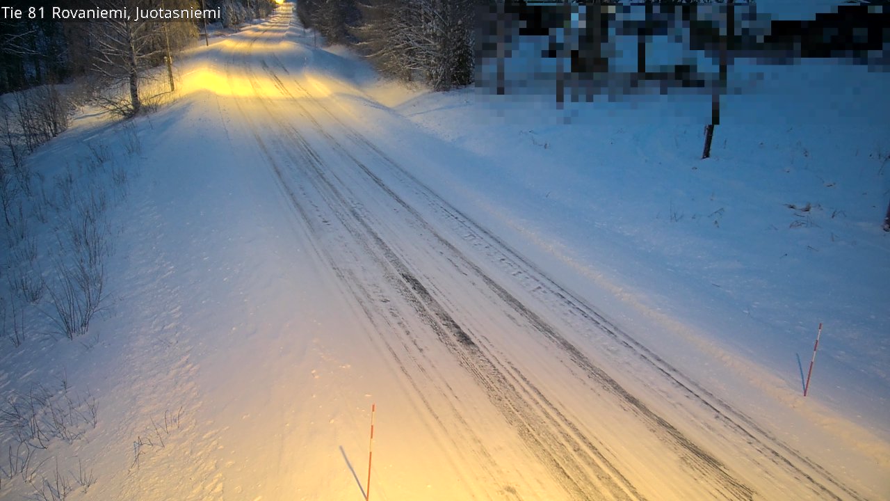 Weather Camera Image Road 81 Rovaniemi, Juotasniemi, Rovaniemi, Lappi