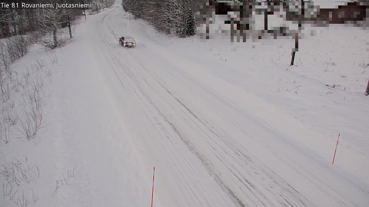 Weather Camera Image Väg 81 Rovaniemi, Juotasniem, Rovaniemi, Lappi