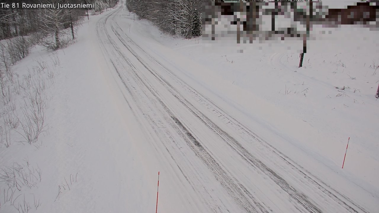 Weather Camera Image Väg 81 Rovaniemi, Juotasniem, Rovaniemi, Lappi