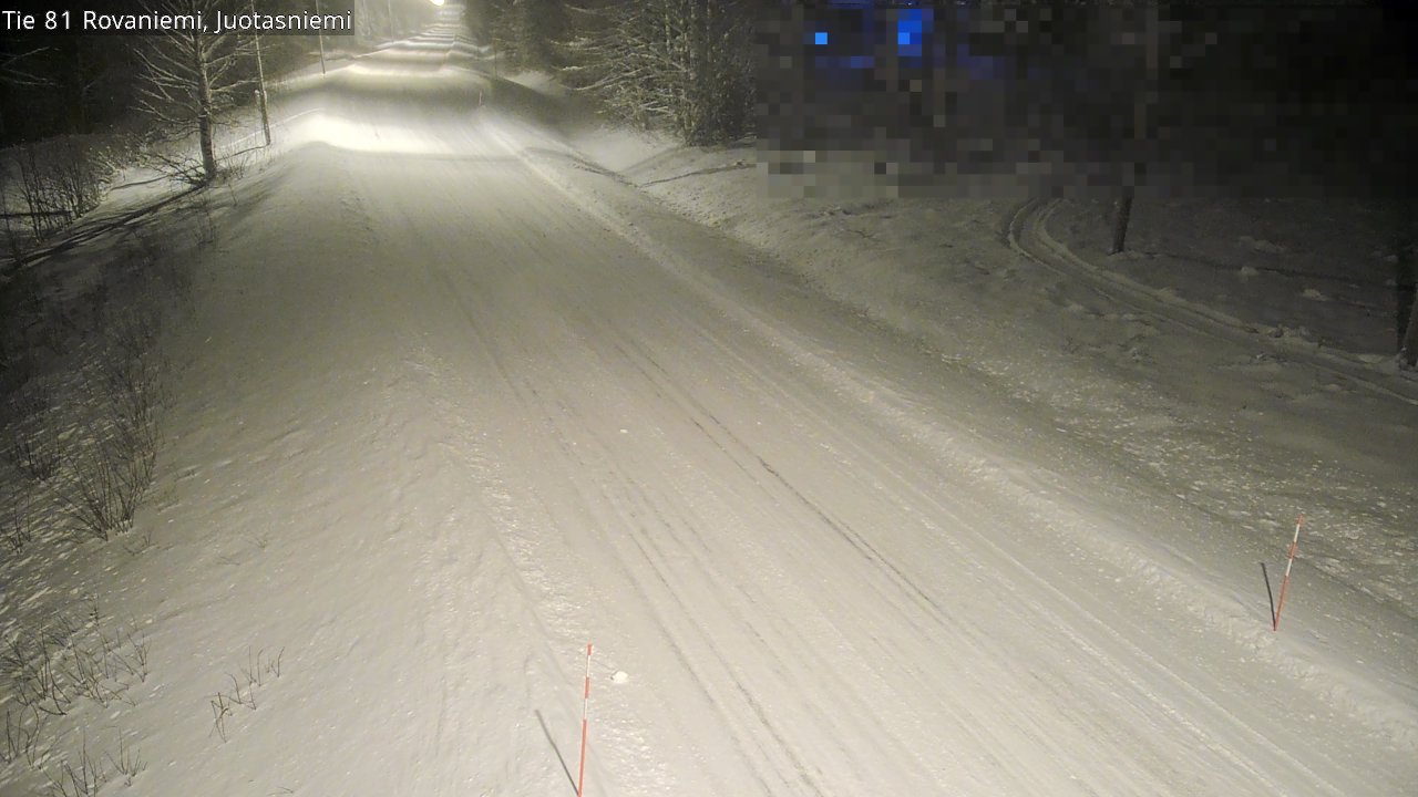Weather Camera Image Väg 81 Rovaniemi, Juotasniem, Rovaniemi, Lappi