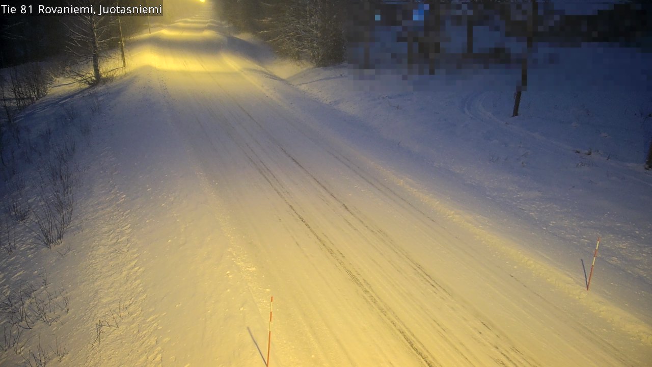 Weather Camera Image Väg 81 Rovaniemi, Juotasniem, Rovaniemi, Lappi