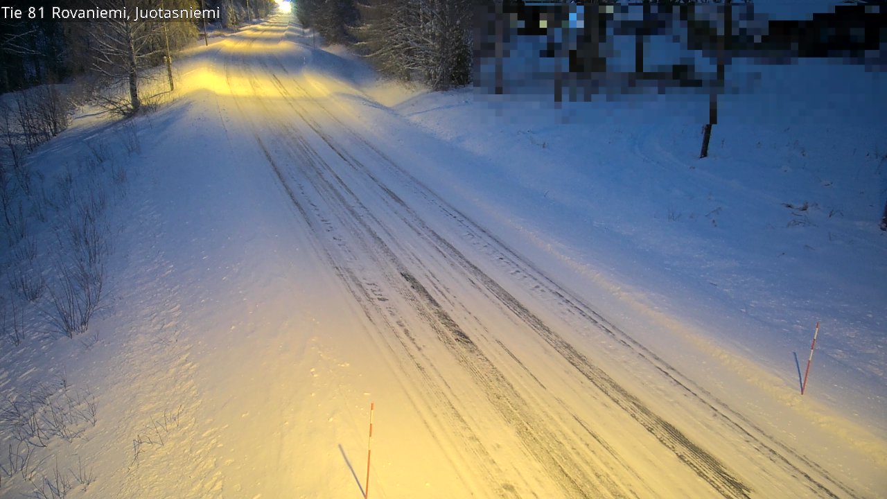 Weather Camera Image Road 81 Rovaniemi, Juotasniemi, Rovaniemi, Lappi