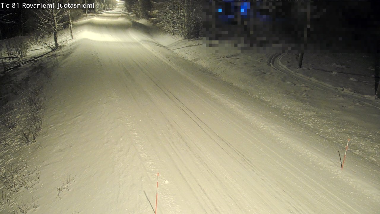 Weather Camera Image Väg 81 Rovaniemi, Juotasniem, Rovaniemi, Lappi