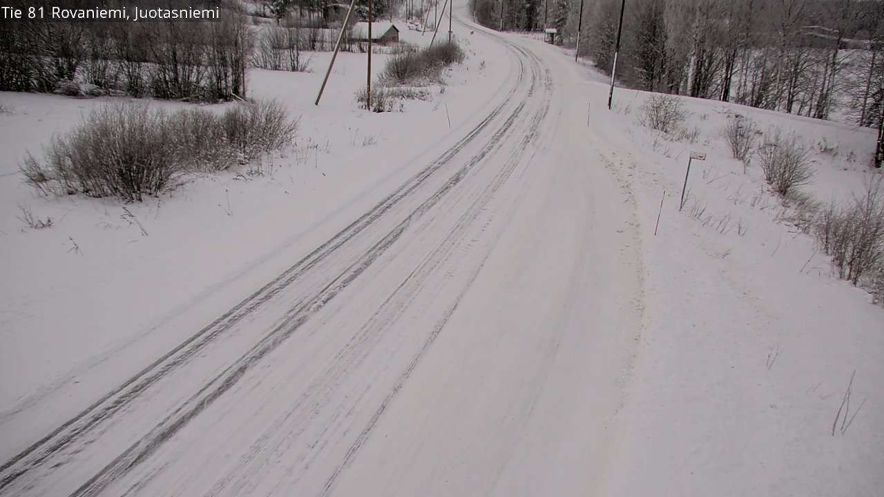 Weather Camera Image Road 81 Rovaniemi, Juotasniemi, Rovaniemi, Lappi