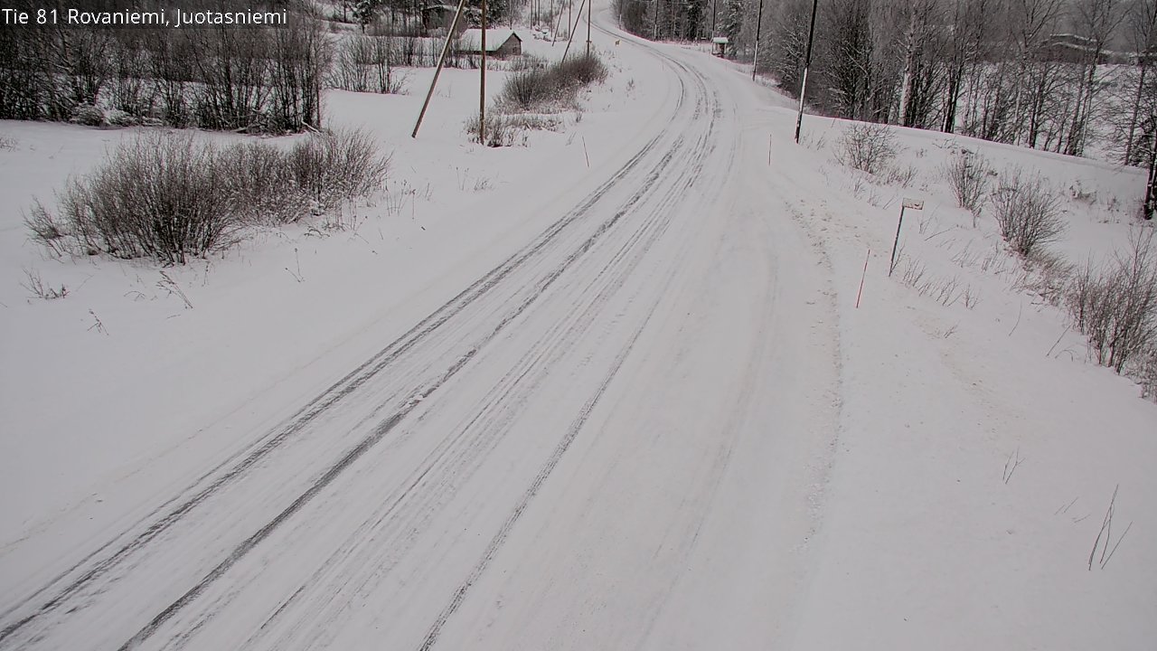 Weather Camera Image Road 81 Rovaniemi, Juotasniemi, Rovaniemi, Lappi